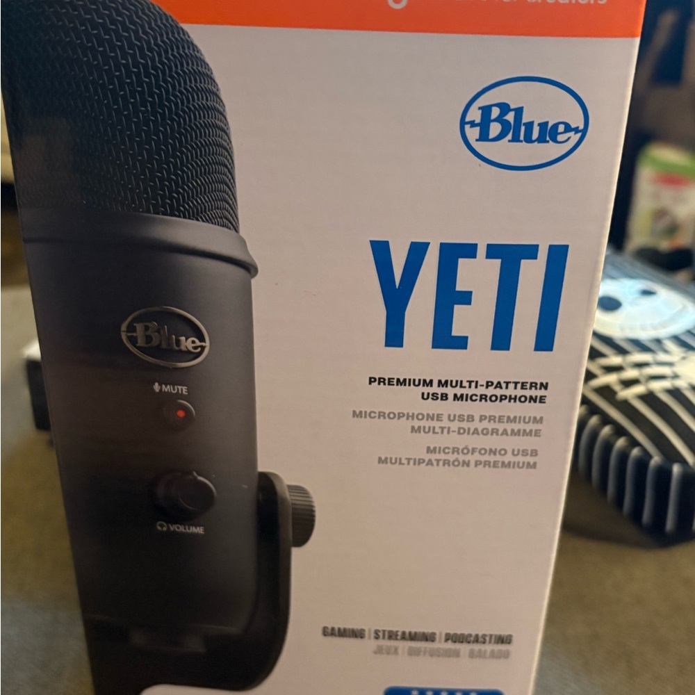 Yeti Blue and Black USB Microphone